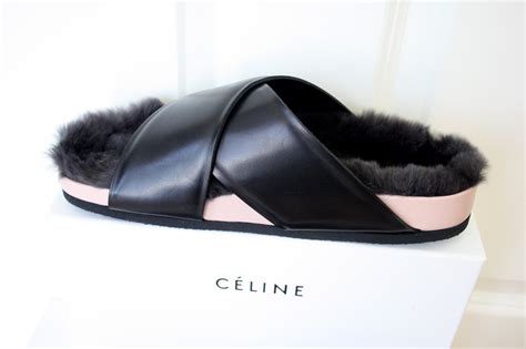 celine fur sandals buy